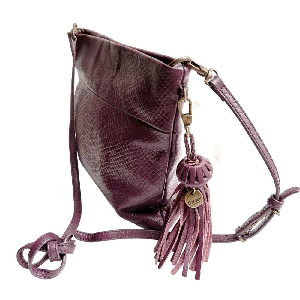 The Sak Collection Leather Snakeskin Look Crossbody Bag